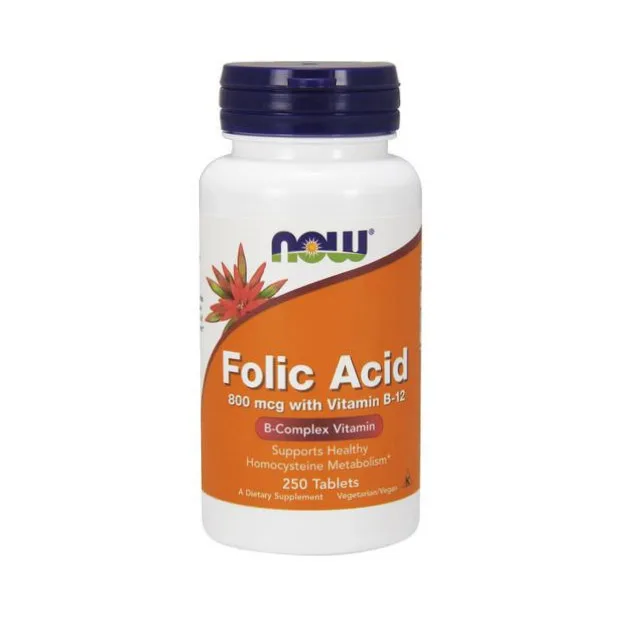 Folic Acid 800 мкг with Vitamin B-12 - 250 таблеток