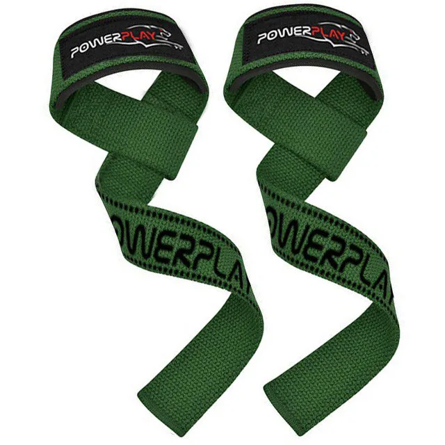 Лямки для тяги PowerPlay 7064 Lifting Gym Straps зелені