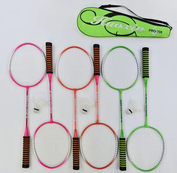 Бадмінтон з воланчиком HaoXin Pro-708 3 кольори, воланчик EVA, в чохлі Помаранчевий