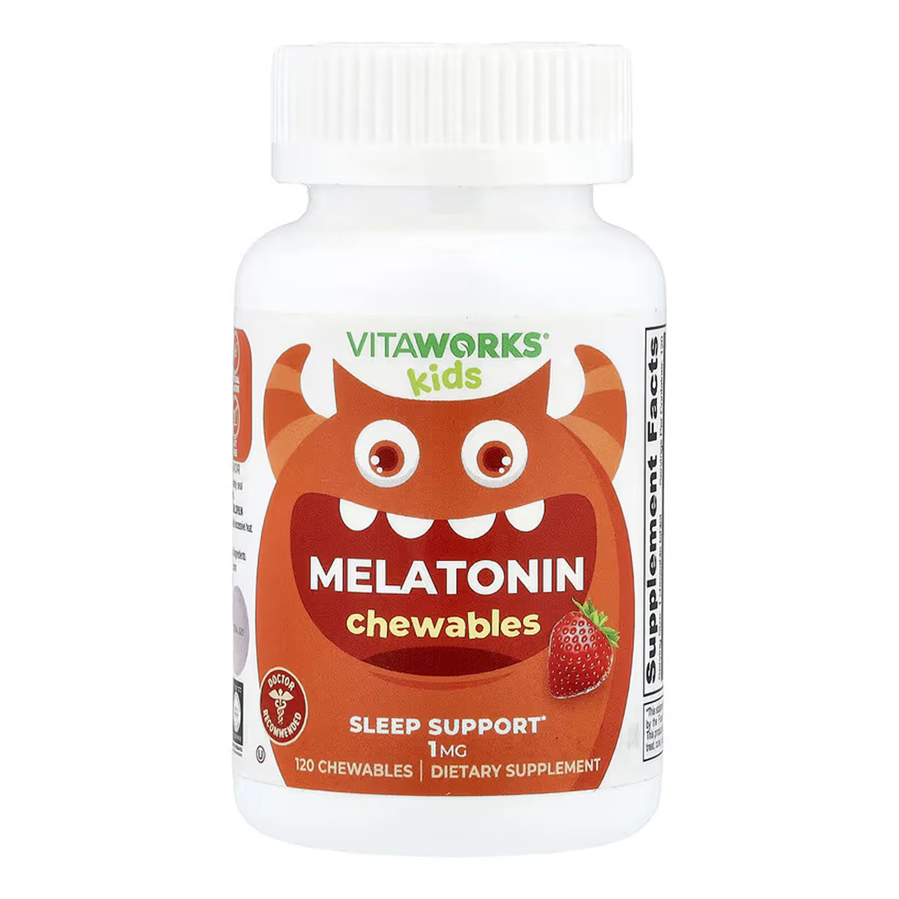 VitaWorks Kids Melatonin - 1 мг 120 жувальних таблеток (До 01.27)