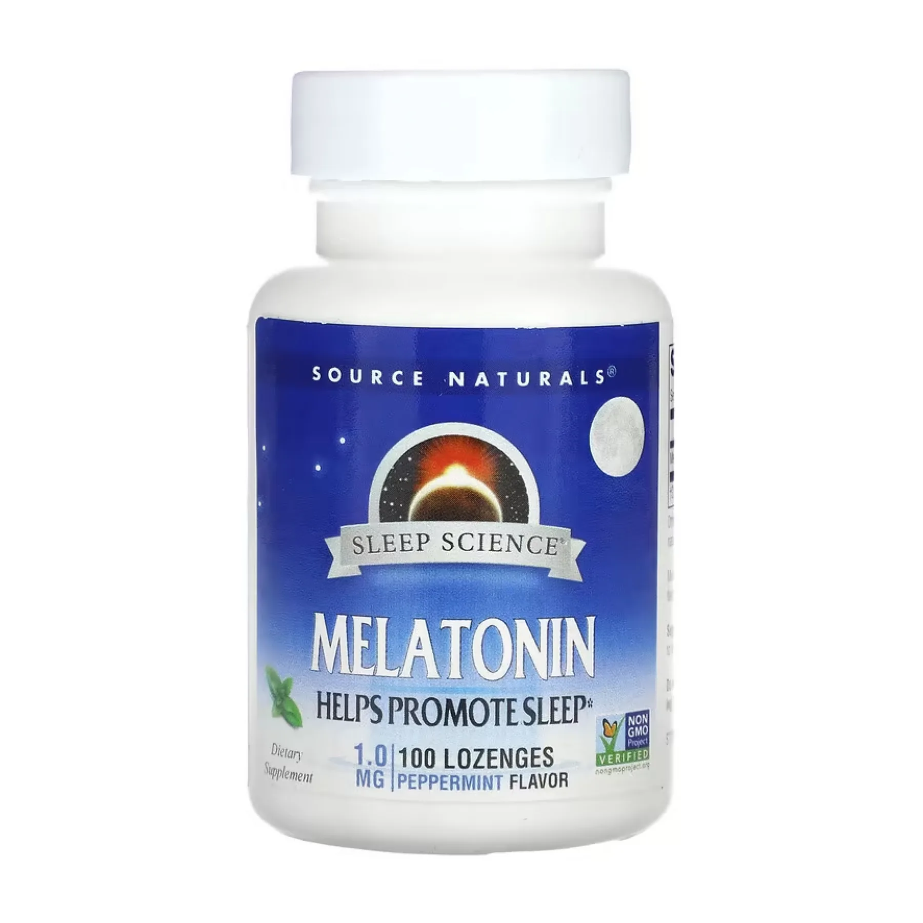 Sleep Science® Melatonin 1 мг Peppermint - 100 пастилок