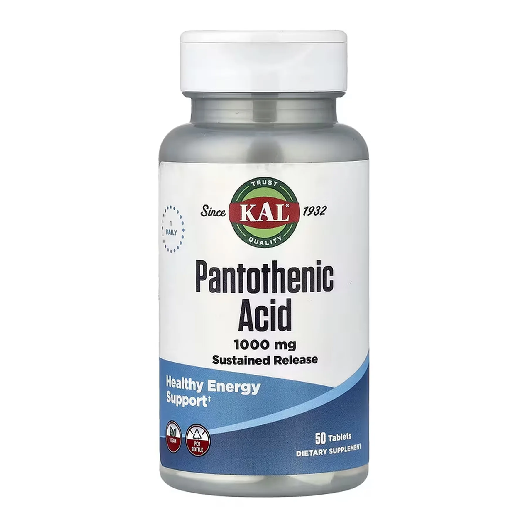 Pantothenic Acid Sustained Release 1000 мг - 50 таблеток
