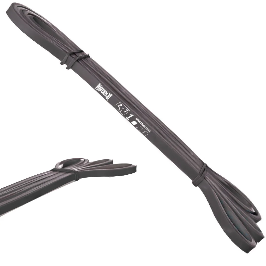 Еспандер-петля (гумка для фітнесу і кроссфіту) PowerPlay 4116 Double Colors чорно/сіра (2-7 кг)