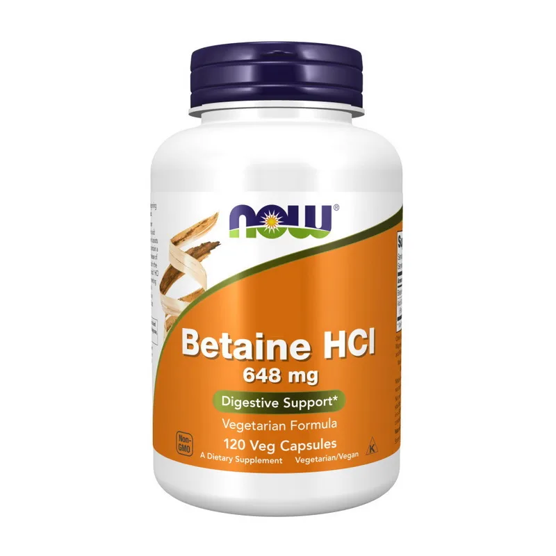 Betaine HCL 648 мг - 120 капсул