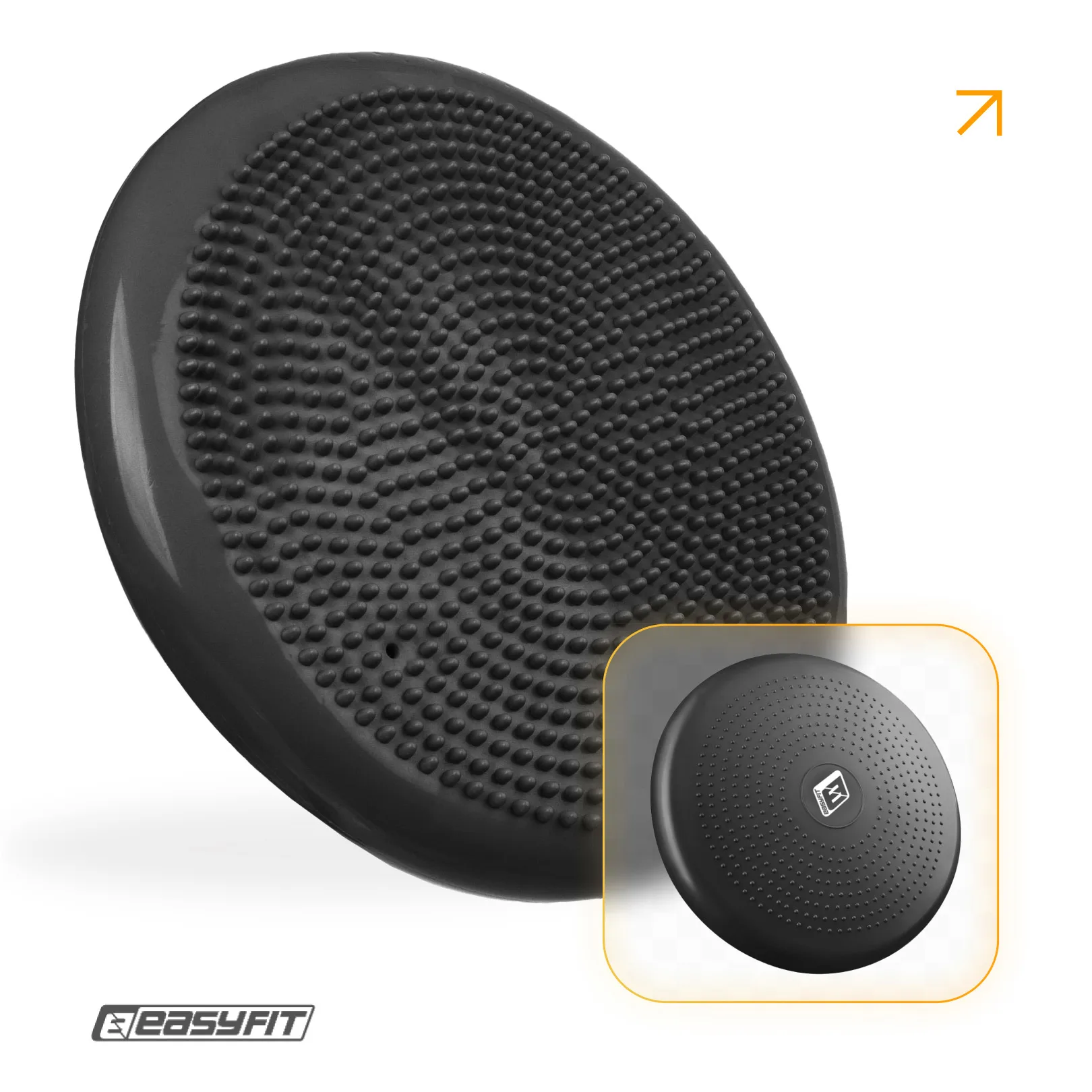 Балансувальна масажна подушка EasyFit чорний