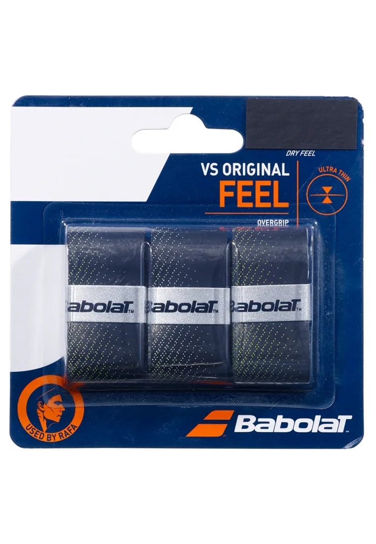 Намотки на тенісну ракетку Babolat VS ORIGINAL X3 BLACK/FLUO YELLOW (3 шт) (Оригінал)