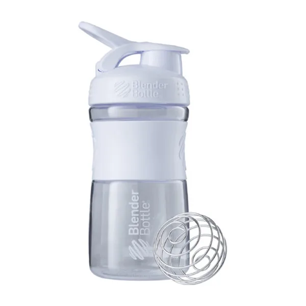 Blender Bottle SportMixer - 590 мл прозоро білий