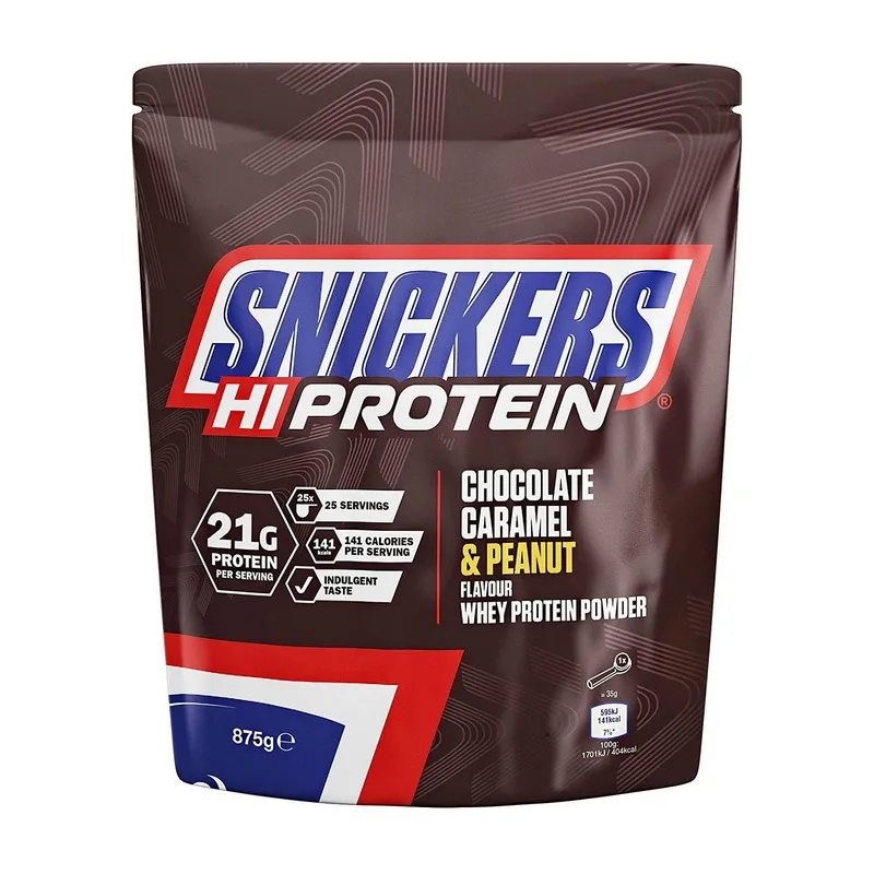 SNICKERS Hi Protein - 875 г шоколадна карамель та арахіс
