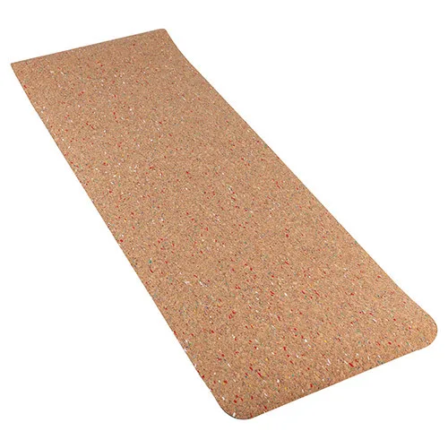 Килимок для йоги пробковий 183 см 61 см 4 мм коричневий