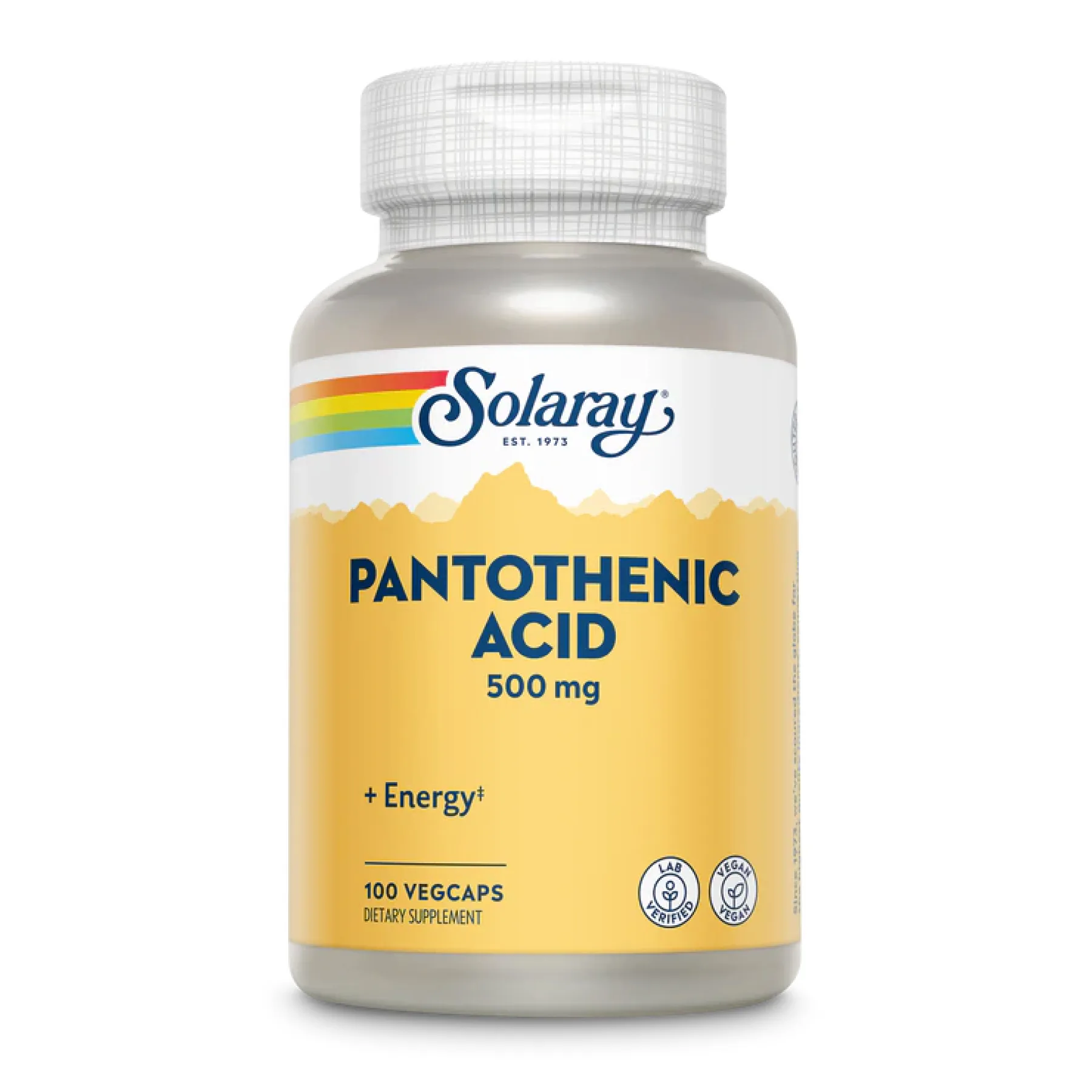 Pantothenic Acid 500 мг - 100 вег. капсул