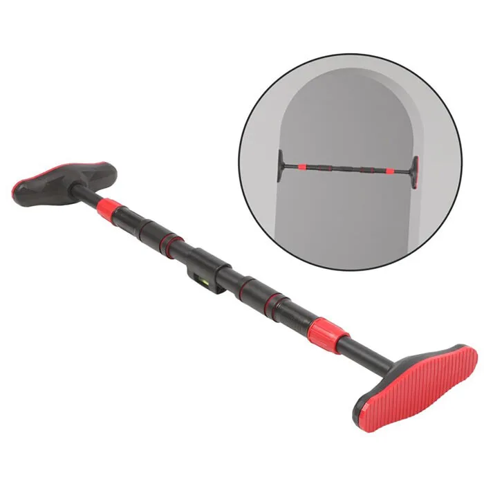 Турнік у дверний отвір розсувний з рівнем для вимірювання кутового відхилення