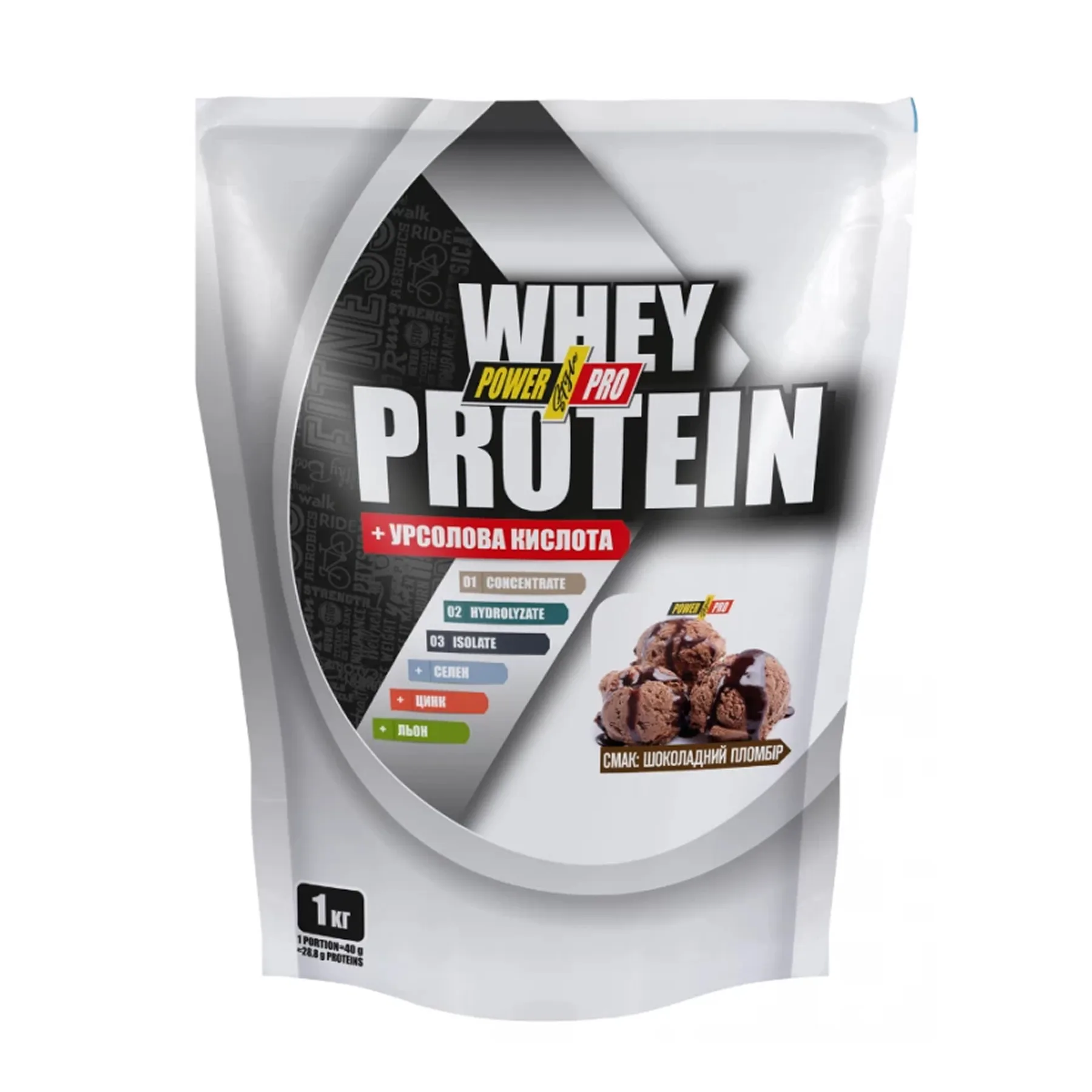 Whey Protein - 1 кг шоколадне морозиво