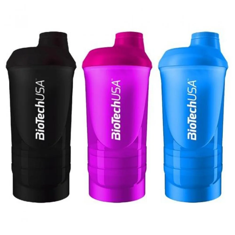 Shaker Wave - 600 мл плюс 250 мл плюс 100 мл шокуючий синій