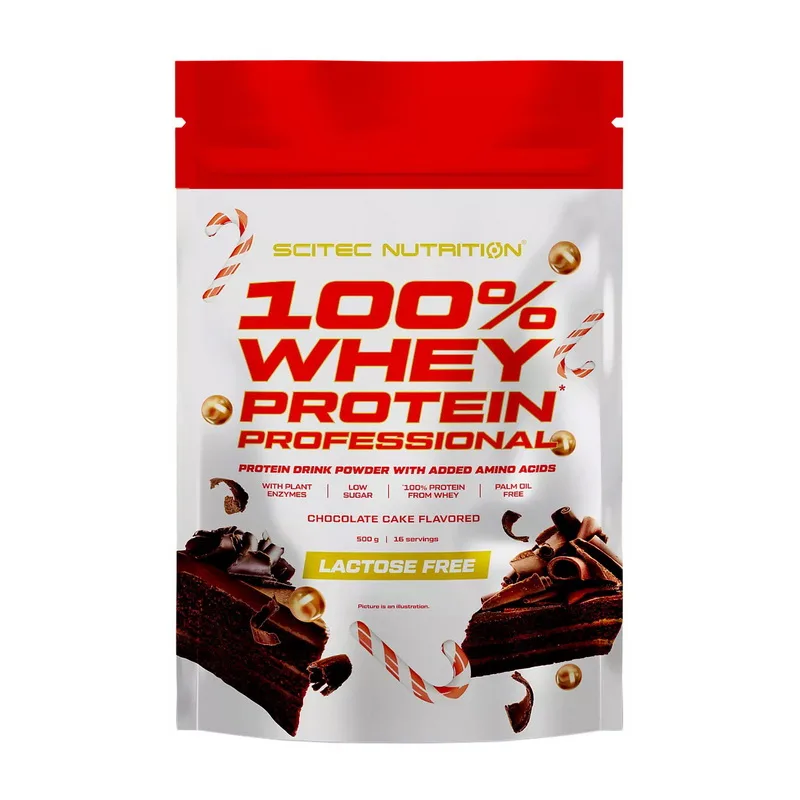 100% Whey Protein Professional Lactose Free - 500 г, шоколад торт