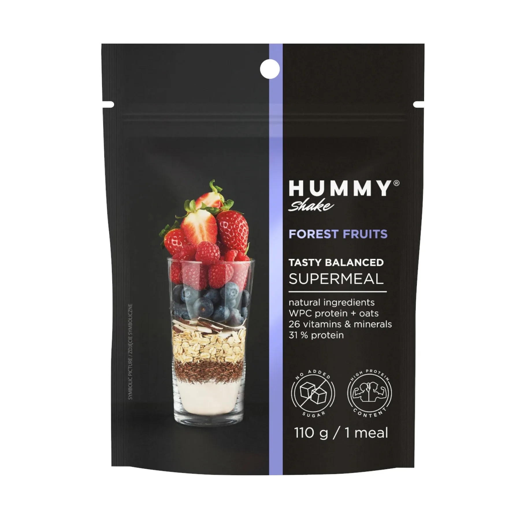 Hummy Shake Tasty Balanced Supermeal - 110 г лісові ягоди