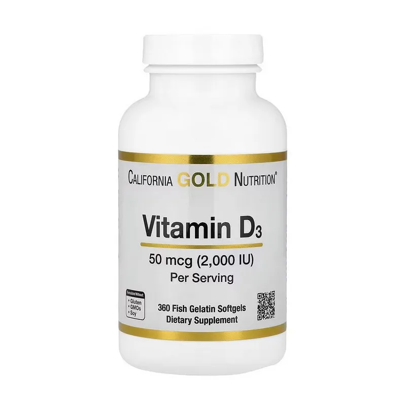 Vitamin D3 - 50 мкг 2,000 IU 360 fish gelatin softgels