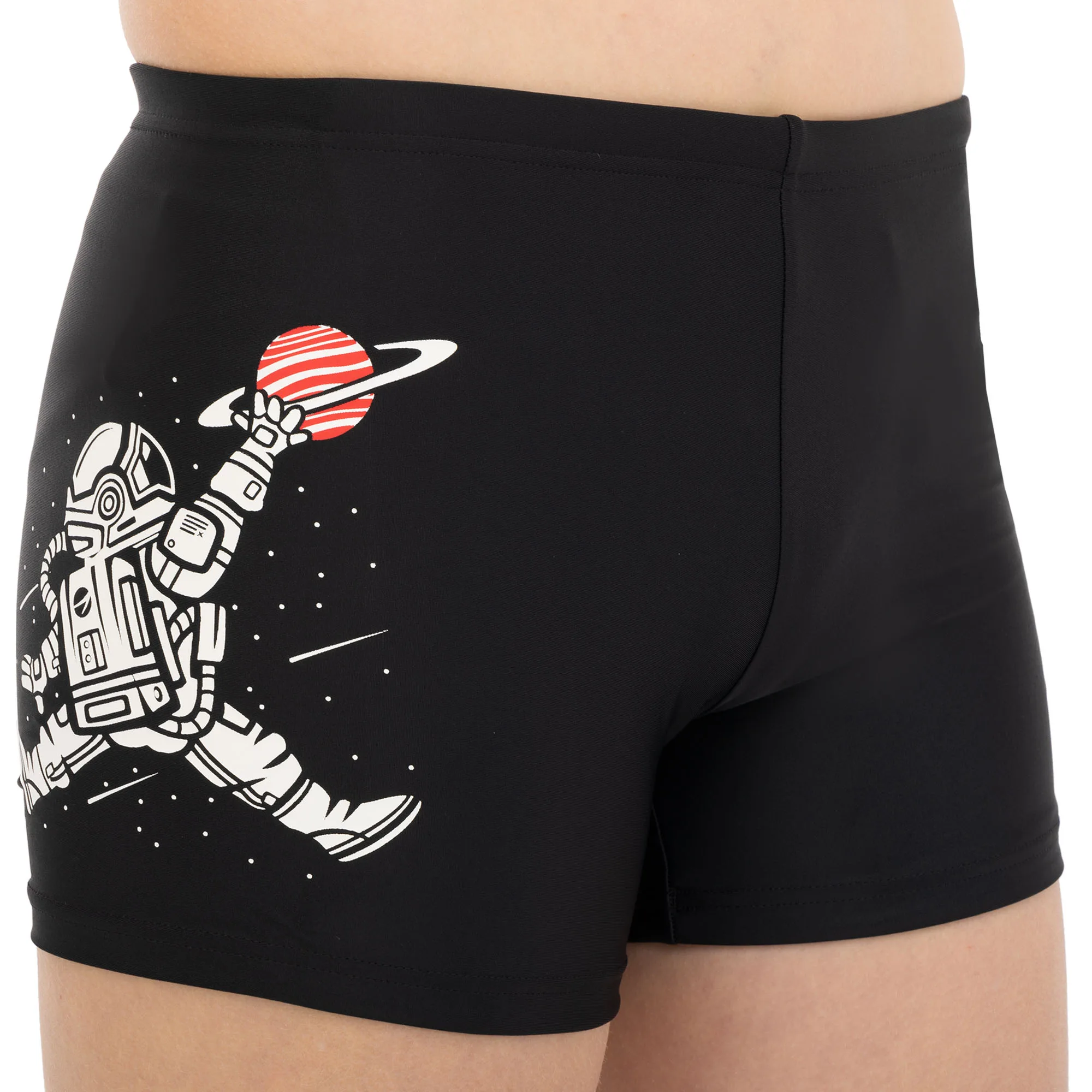 Плавки боксери для хлопчиків для плавання YINGFA вік 4-16 років чорний - 4