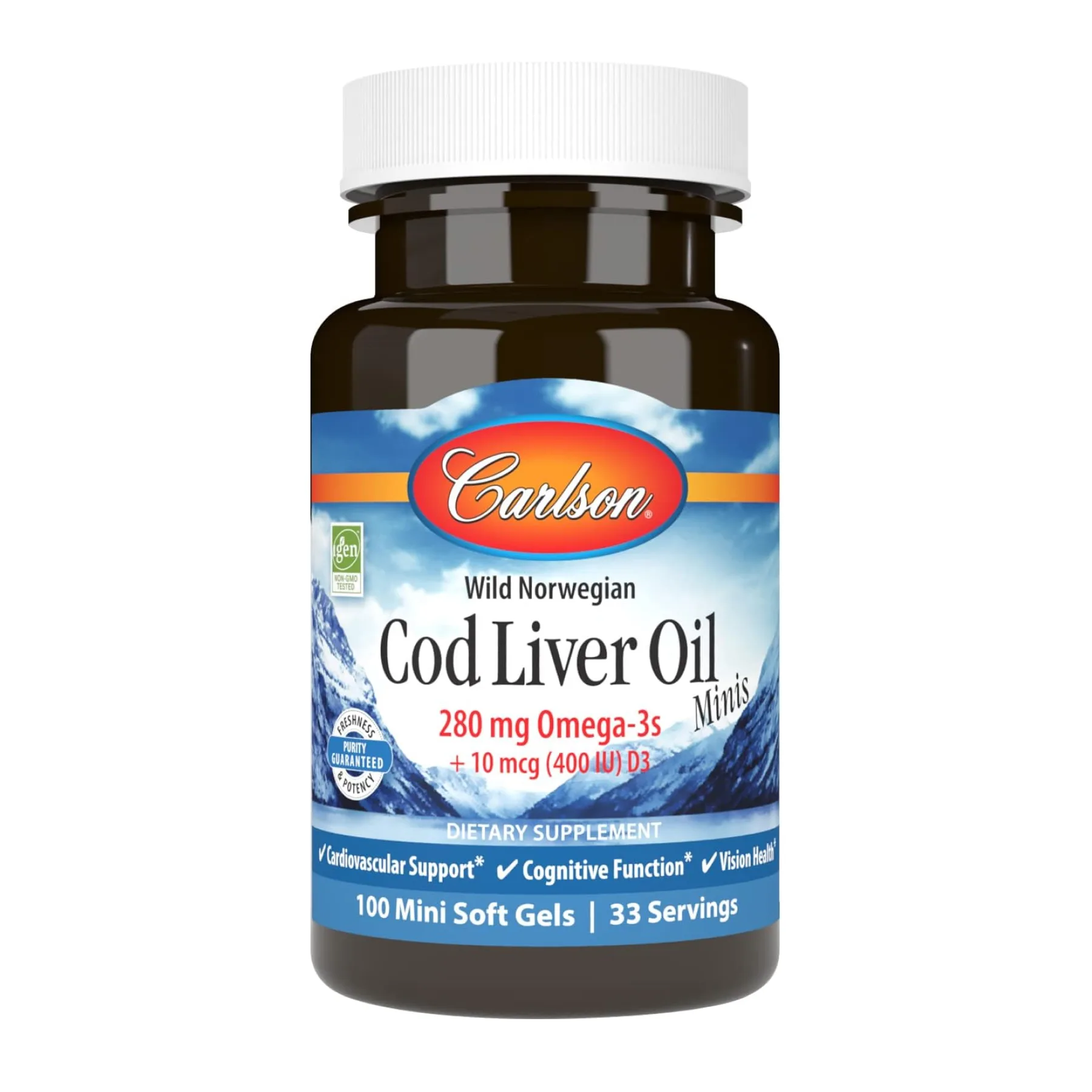 Cod Liver Oil - 100 міні м'яких капсул