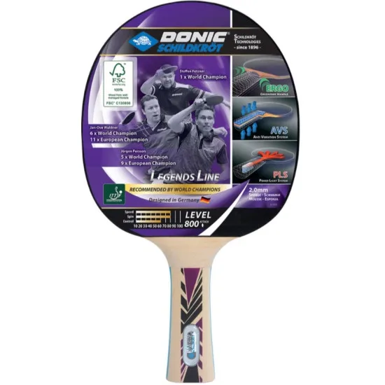 Ракетка для настільного тенісу Donic-Schildkrot Legends 800 FSC 754425 (оригінал)