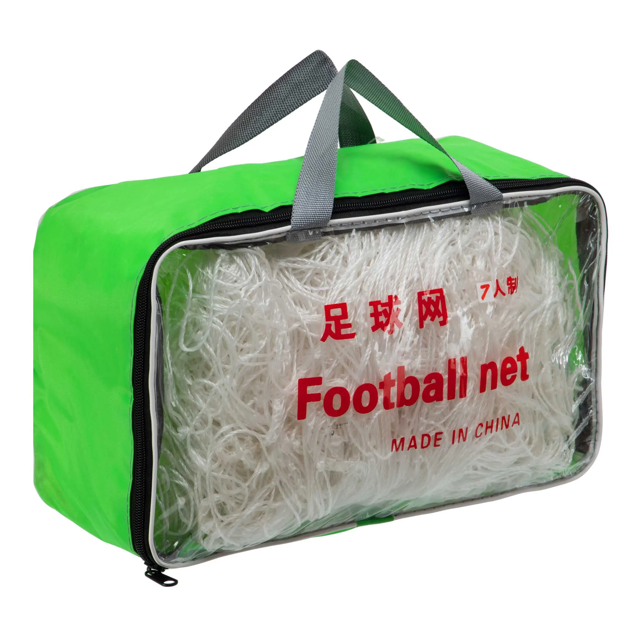 Сітка на ворота футбольні в комплекті з 2 штук 7.5х2.5х1.48х2,5 м 2 шт білий