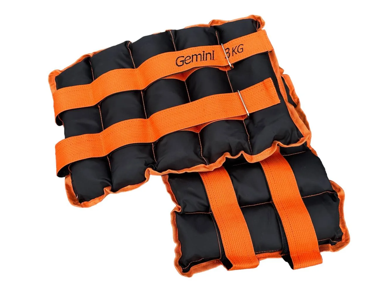 Обтяжувачі-манжети з піском по 3.0 кг - чорно-помаранчевий