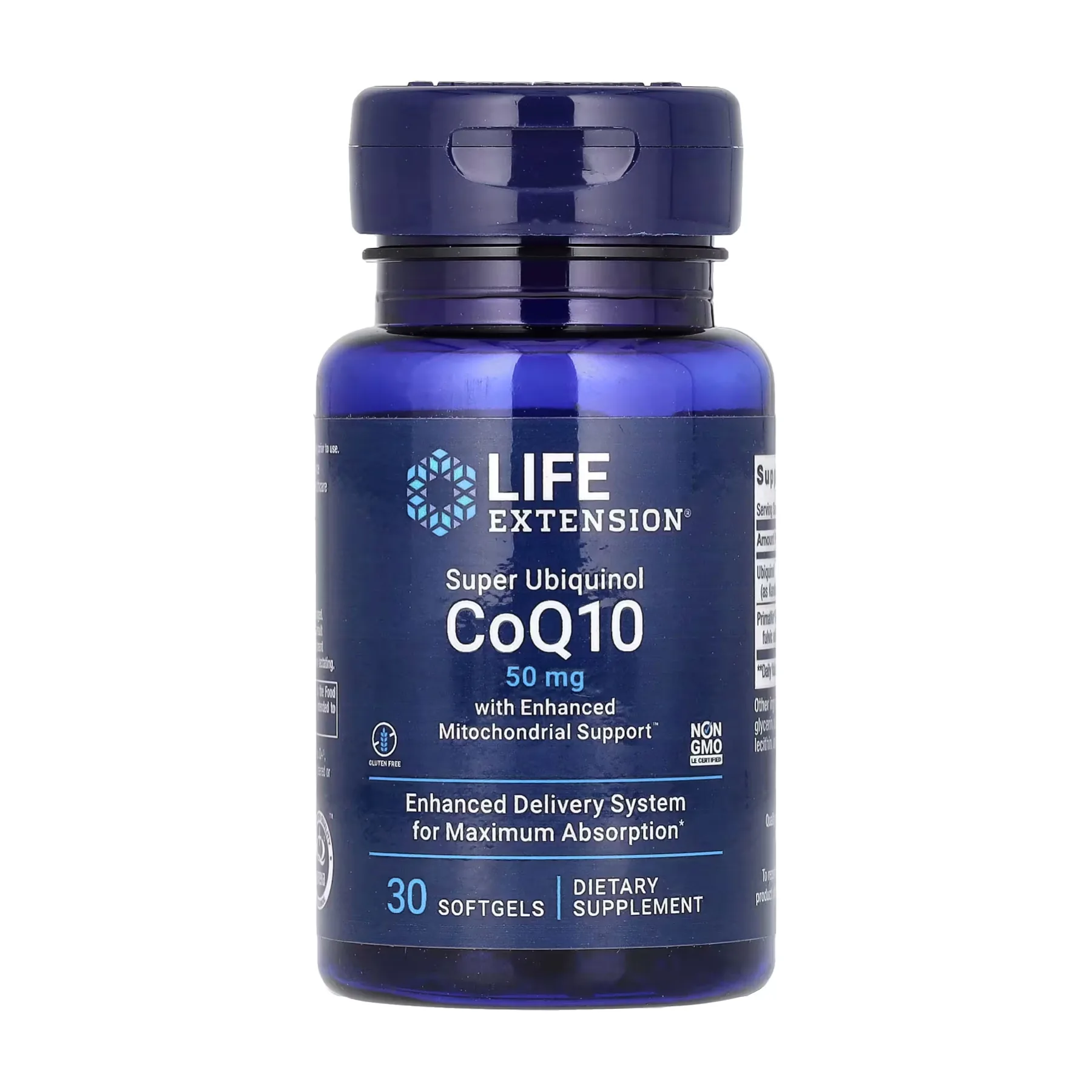 Super Ubiquinol CoQ10 with Enhanced Mitochondrial Support 50 мг - 30 софтгель