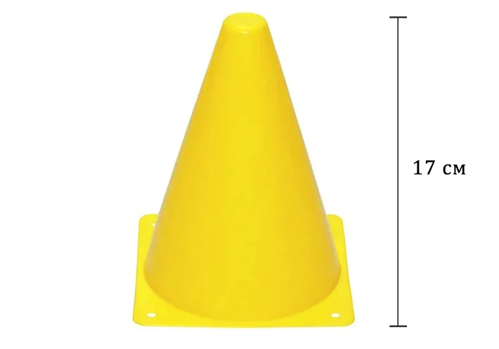 Конус-фішка спортивна EasyFit 17 см жовта