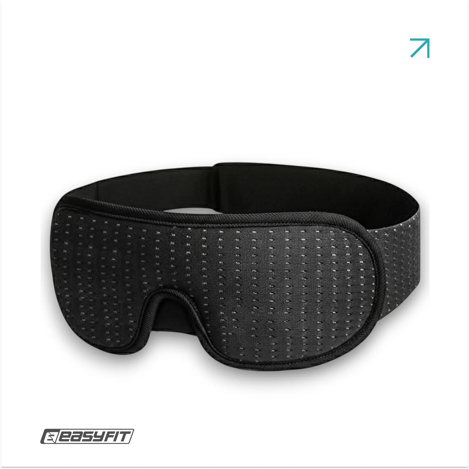 Маска для сну 3 D EasyFit Dream з ефектом пам’яті чорна