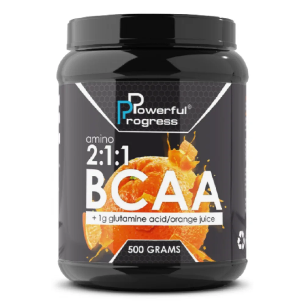 BCAA 2:1:1 + Glutamine - 500 г Апельсин