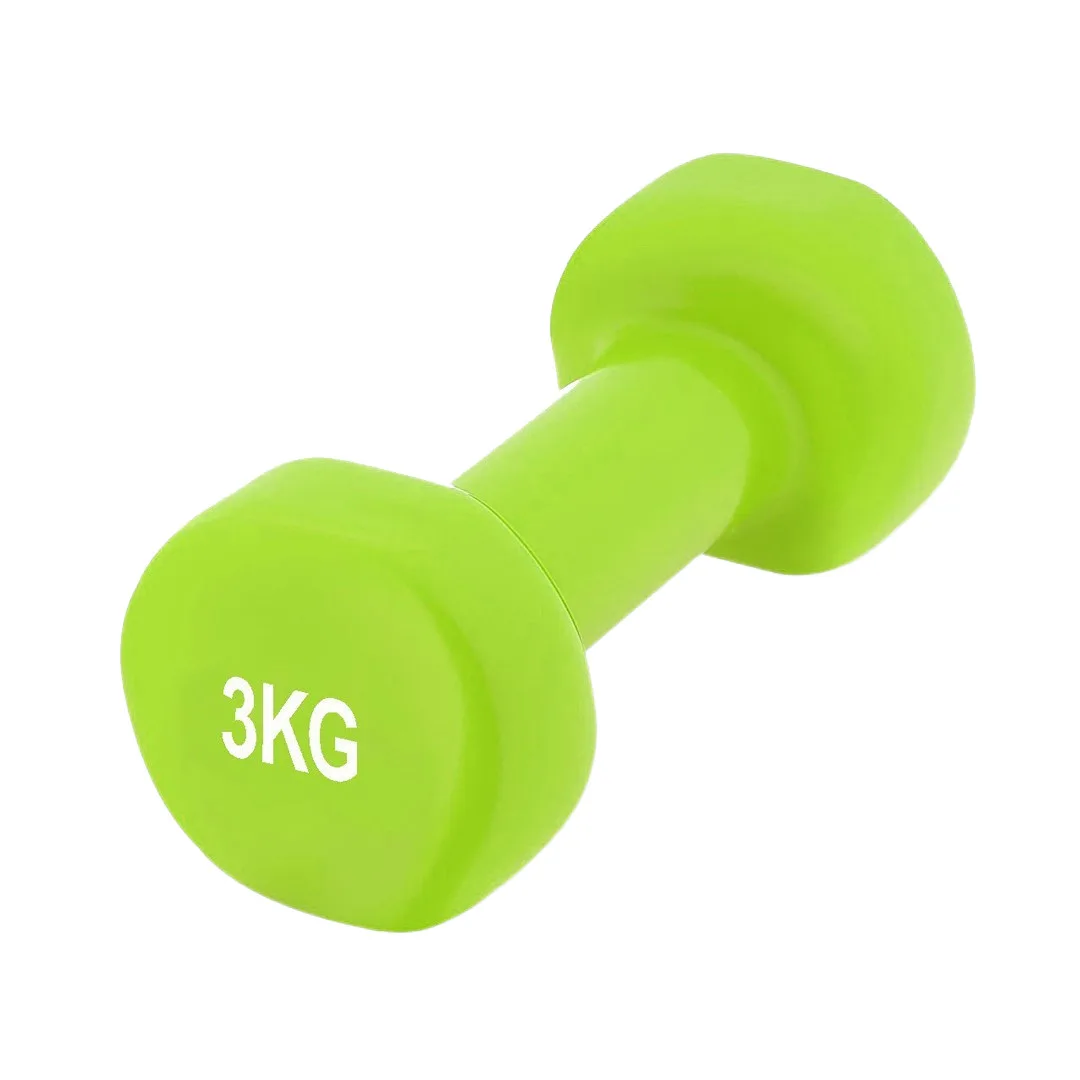 Гантель вінілова PowerPlay 4125 Achilles - 3 кг. зелена 1 шт.