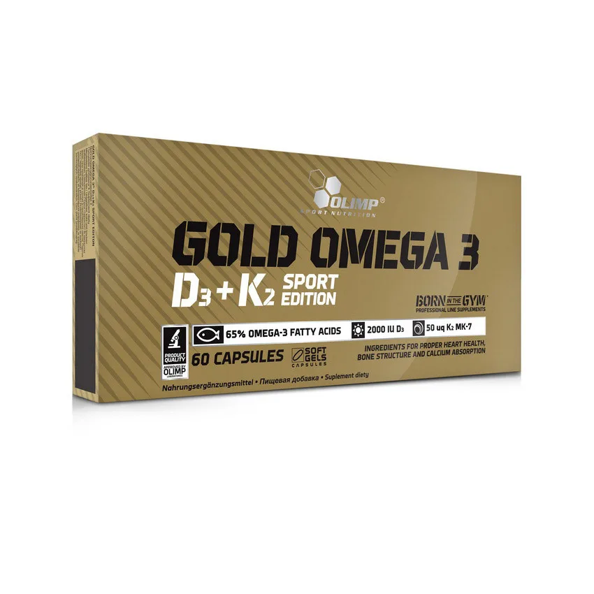 Gold Omega 3 D3+K2 sport edition - 60 капсул