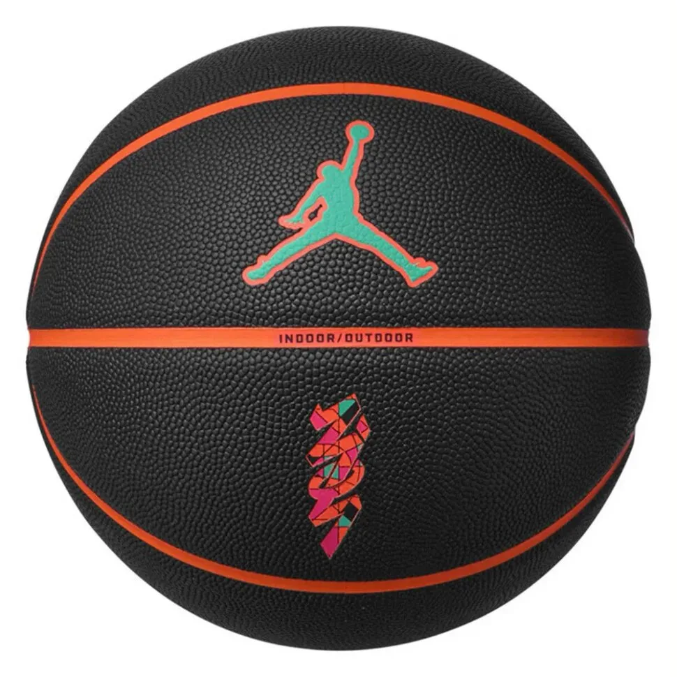 М'яч баскетбольний Nike JORDAN ALL COURT 8P Z WILLIAMSON DEFLATED чорний, помаранчевий універсальний 7 (оригінал) J.100.4141.095.07