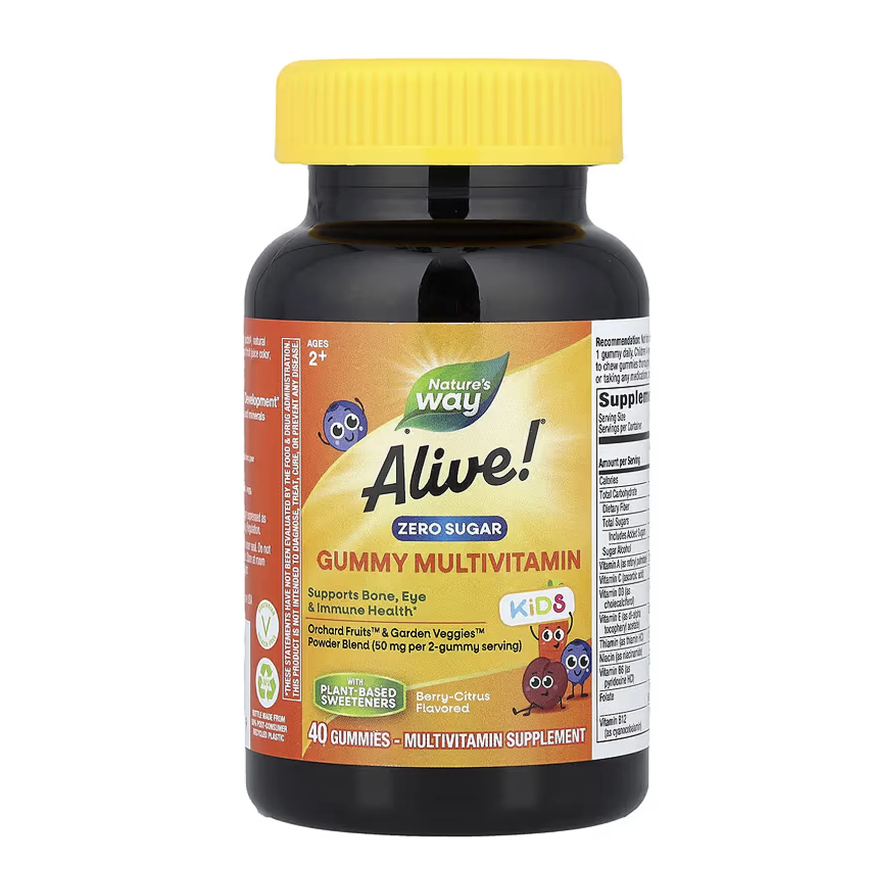 Alive! Children's Gummy Multivitamin Zero Sugar - 40 жуйок