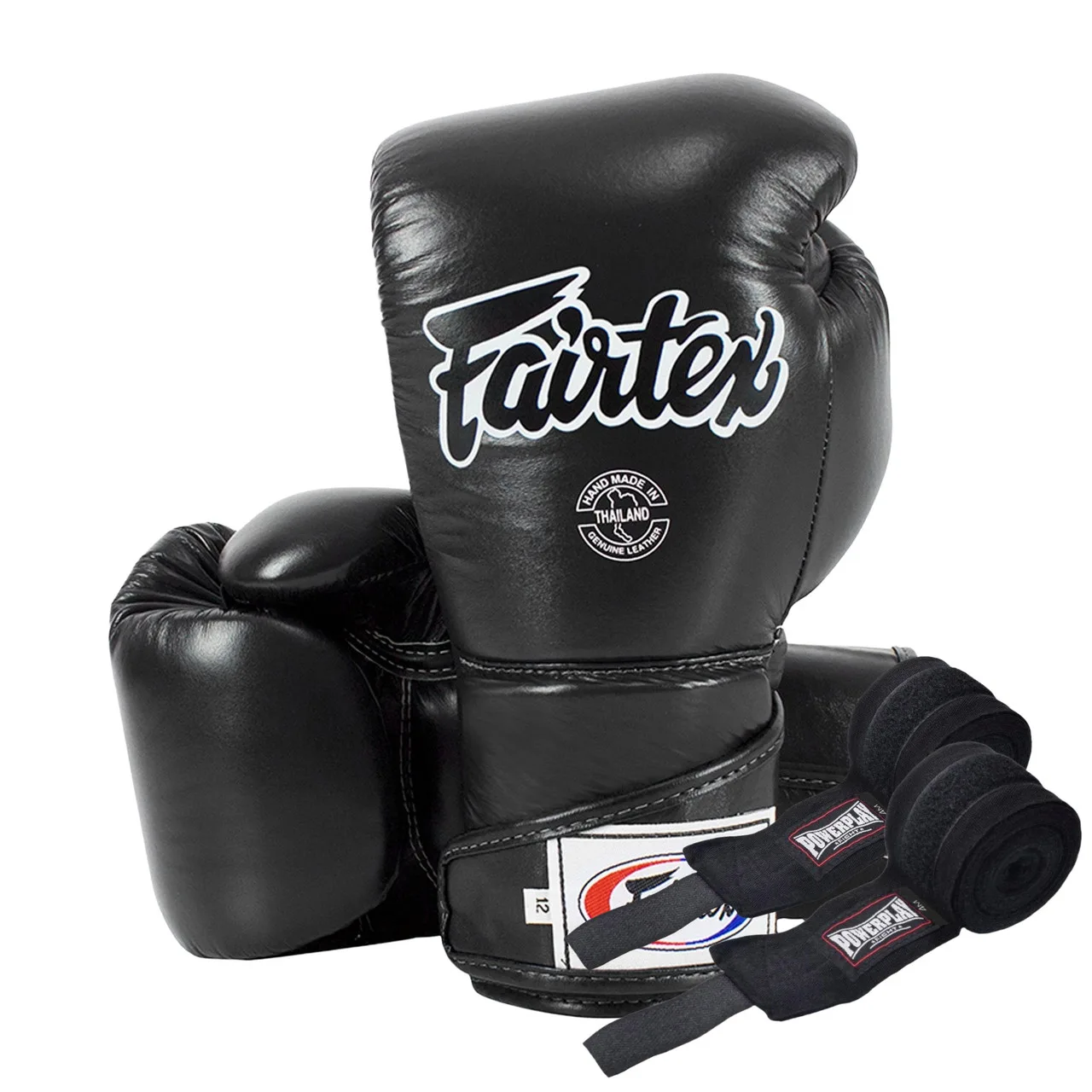 Боксерські рукавиці Fairtex BGV6 Black 10 унцій (бинти в комплекті)
