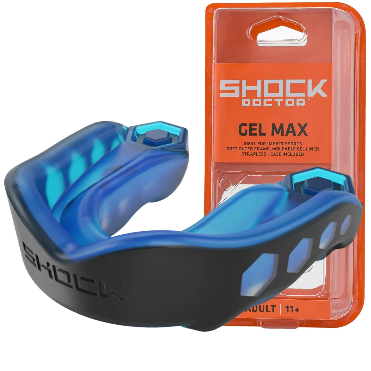 Капа Shock Doctor Gel Max доросла (вік 11+) Black/Blue