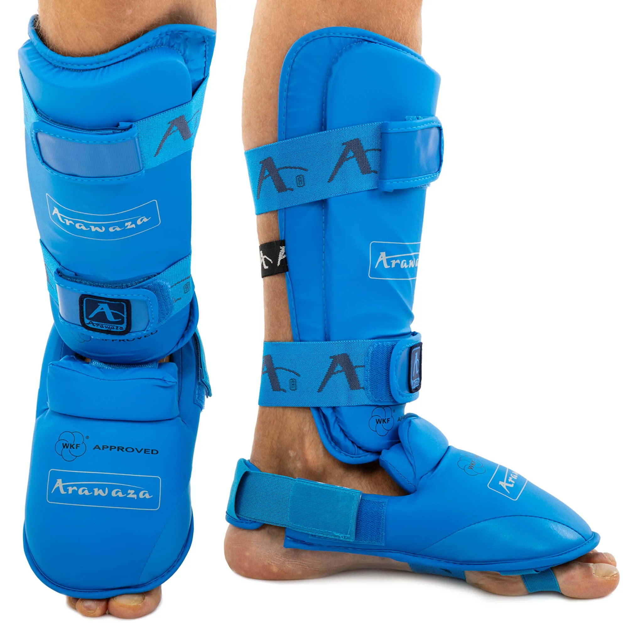 Захист гомілки та стопи для карате Araza BL Replica синій - M