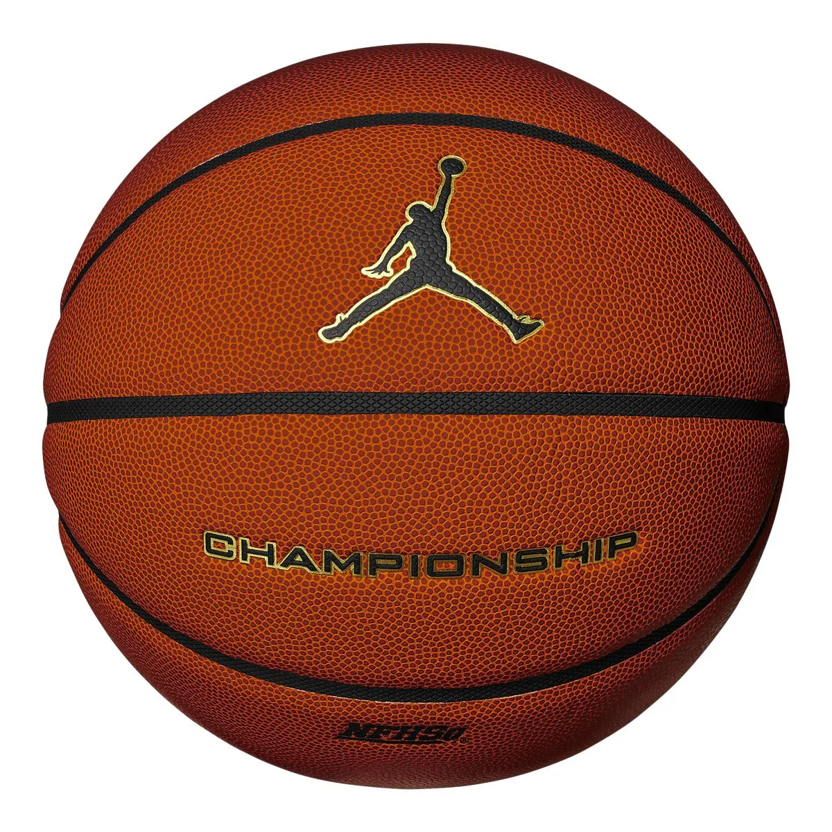 М'яч баскетбольний Nike JORDAN CHAMPIONSHIP 8P DEFLATED AMBER/BK/METALLIC GOLD/Bk розмір 7 J.100.9917.891.07 (оригінал)