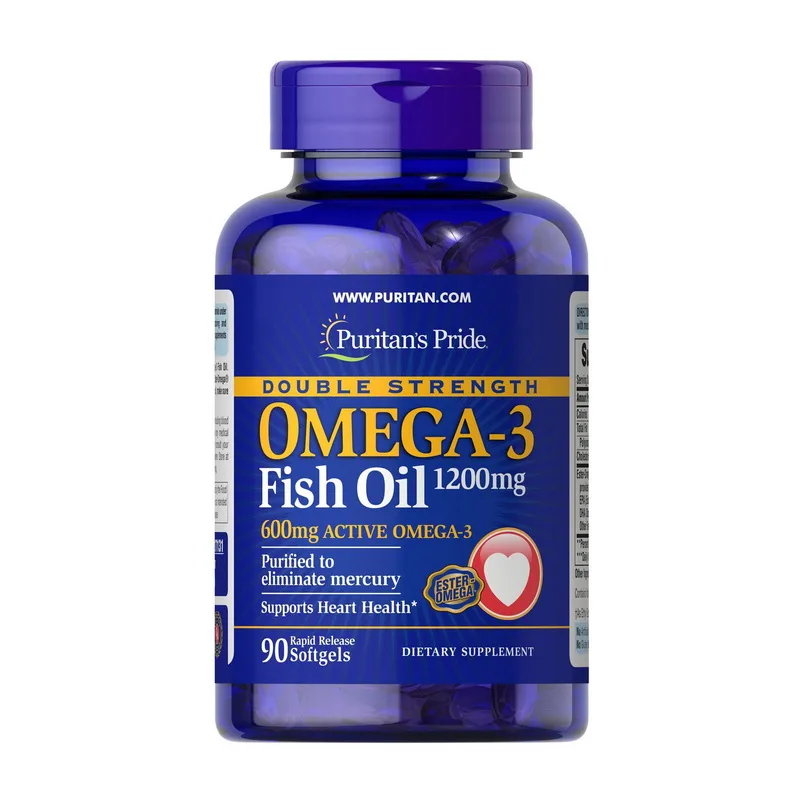 Omega-3 Fish Oil 1200 мг double strength - 90 софтгель