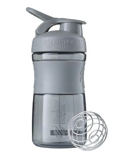 Шейкер спортивний пляшка BlenderBottle SportMixer Flip 590 мл сірий