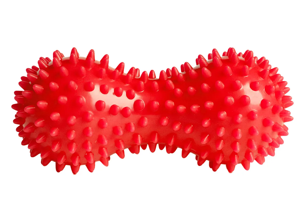 Масажний м'ячик EasyFit Goober з шипами червоний