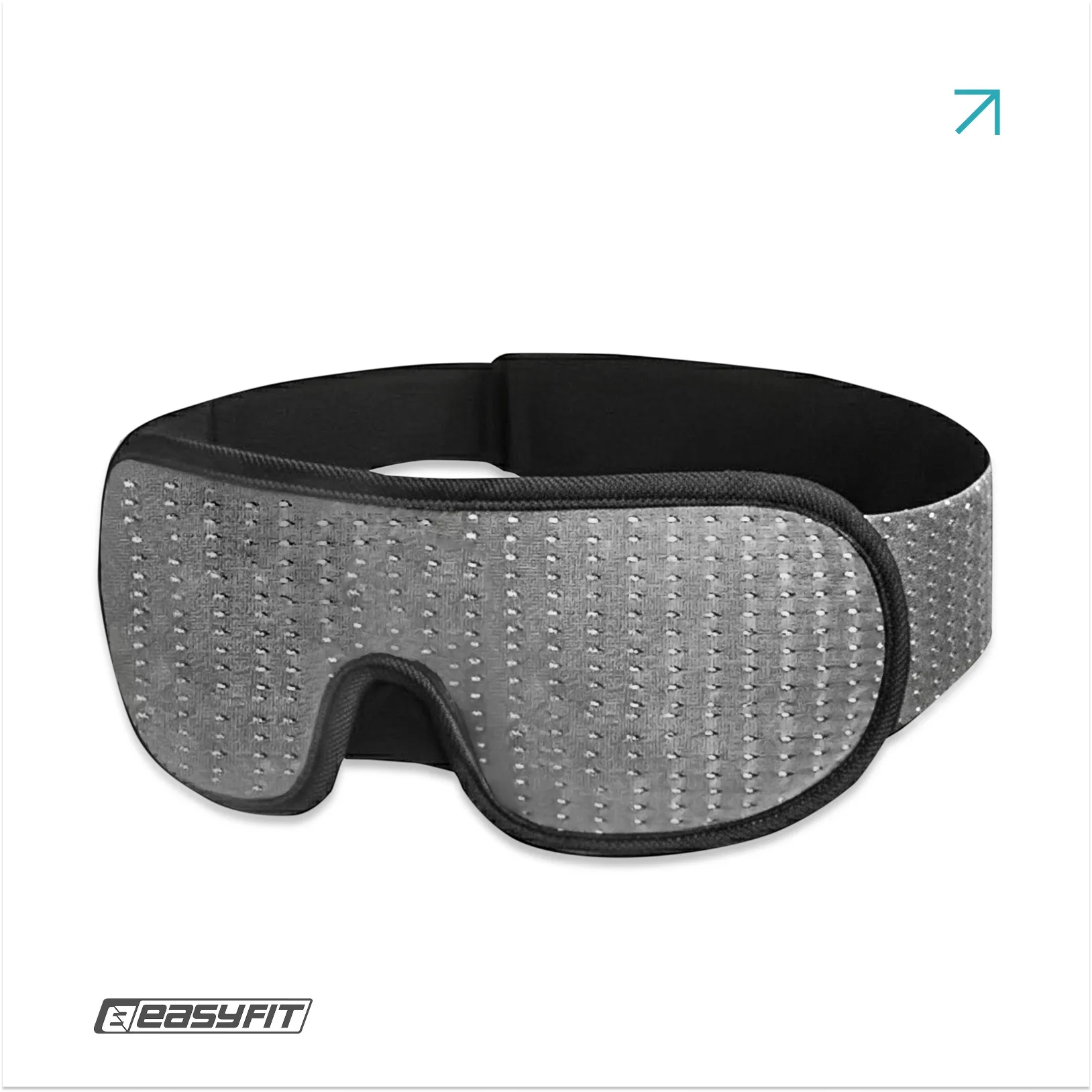 Маска для сну 3 D EasyFit Dream з ефектом пам’яті сіра