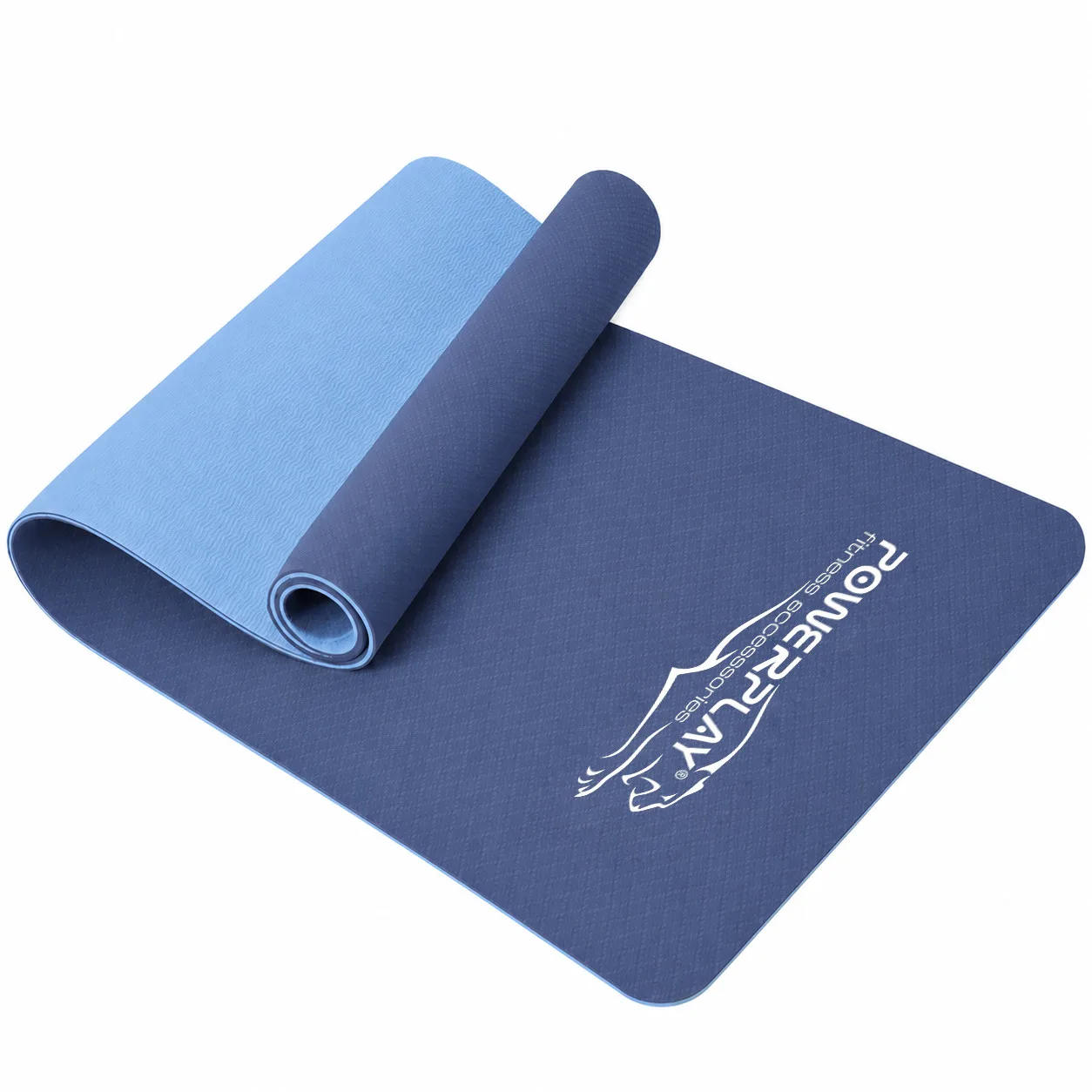 Килимок для йоги та фітнесу PowerPlay 4150 TPE Premium Performance Mat Океанічний 183x61x0.6 см.
