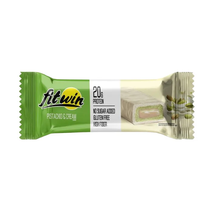 Fitwin Bar No Sugar Added - 60 г фісташка та крем