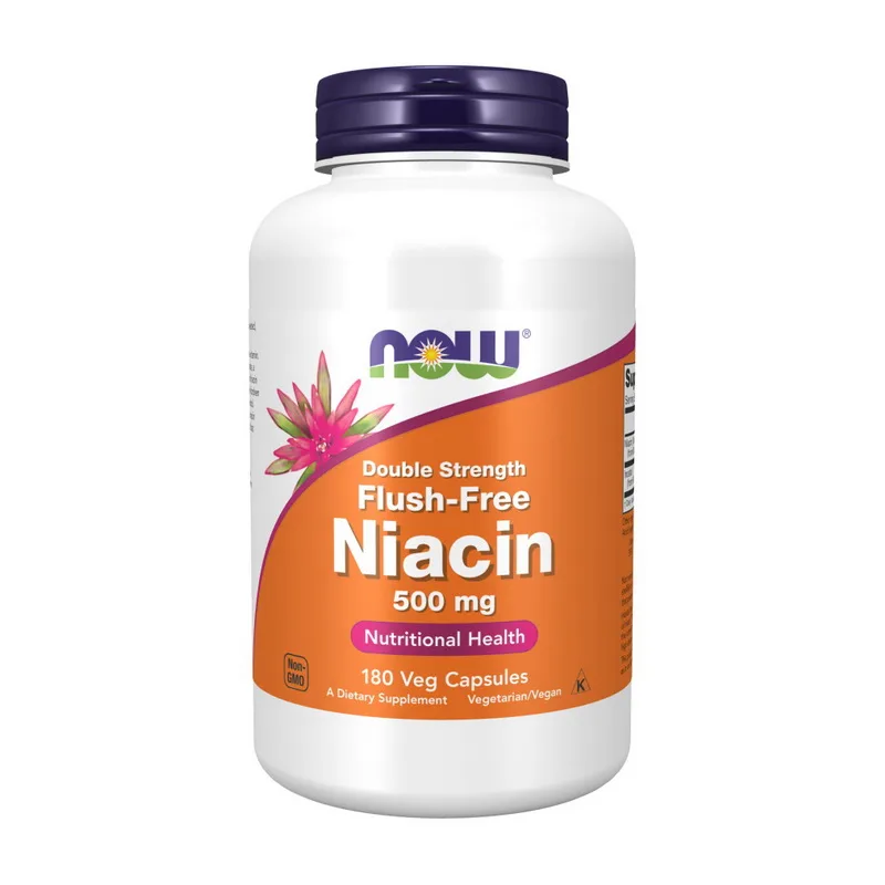 Flush Free Niacin 500 мг Double Strength - 180 капсул