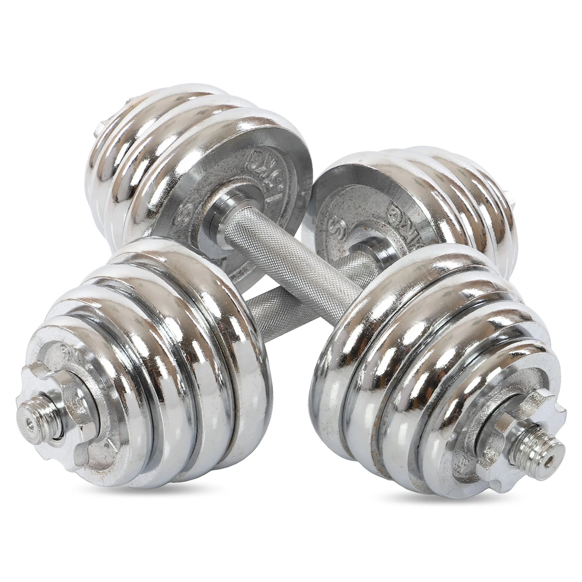 Гантелі розбірні хромовані 2 шт по 10 кг - 20 кг