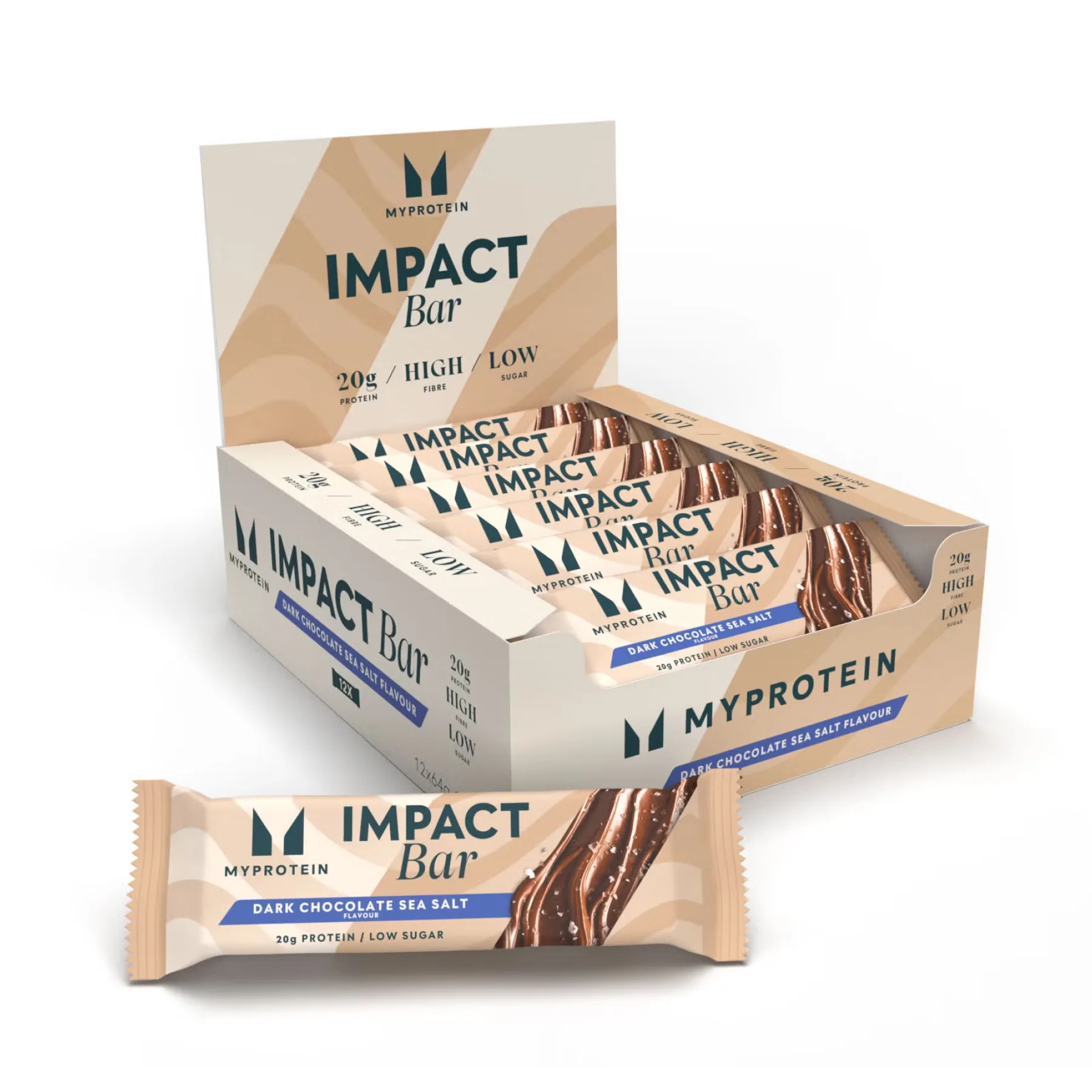Impact Bar - 12x64 г Темний Шоколад Морська Сіль (До 09.26)