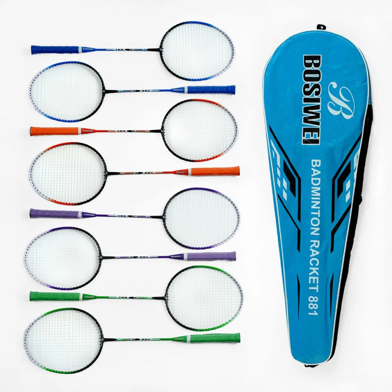 Бадмінтон з воланчиком Bosiwei, 4 кольори, в чохлі