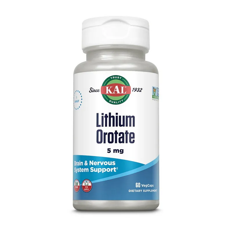 Lithium Orotate - 5 мг 120 вег. Капсули