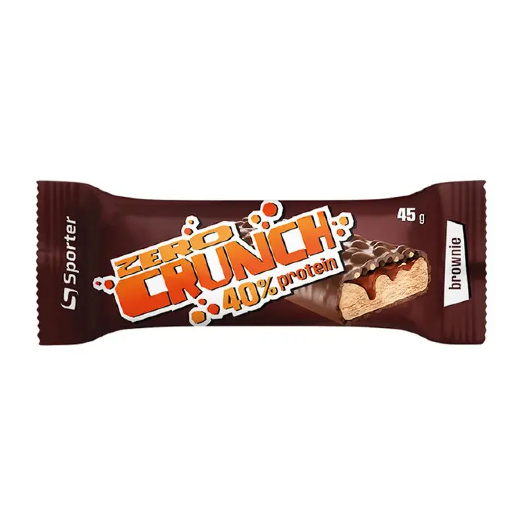 Zero Crunch 40% Protein - 24x45 г брауні