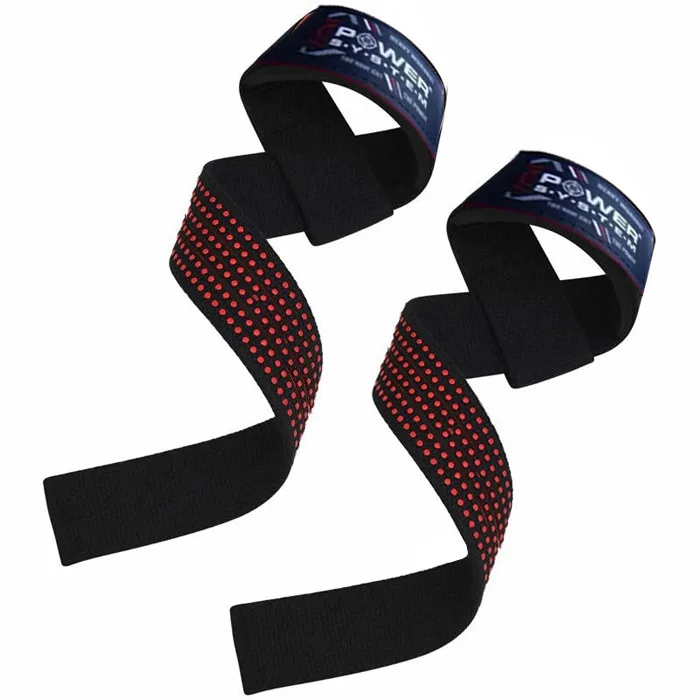 Лямки для тяги Power System PS-3430 XTR Grip Straps чорний/червоний